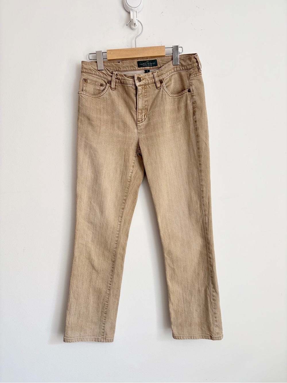 Vintage Y2K Lauren Ralph Lauren Green Label Sand Beige Jeans 8